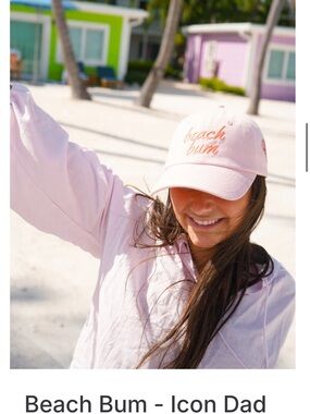 Beach Bum Icon Dad Hat - Pink